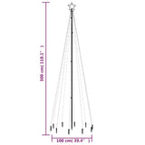 NNEVL Christmas Tree with Spike Blue 310 LEDs 300 cm