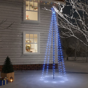 NNEVL Christmas Tree with Spike Blue 310 LEDs 300 cm