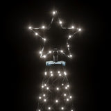 NNEVL Christmas Tree with Spike Cold White 200 LEDs 180 cm