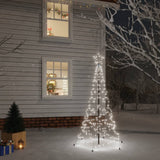 NNEVL Christmas Tree with Spike Cold White 200 LEDs 180 cm