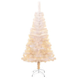 NNEVL Artificial Christmas Tree with Iridescent Tips White 120 cm PVC