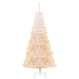 NNEVL Artificial Christmas Tree with Iridescent Tips White 240 cm PVC