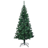 NNEVL Artificial Christmas Tree with Iridescent Tips Green 120 cm PVC