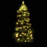 NNEVL Swirl Pre-lit Christmas Tree with Stand Green 180 cm PVC
