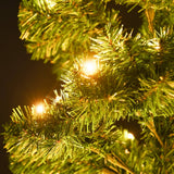 NNEVL Swirl Pre-lit Christmas Tree with Stand Green 180 cm PVC