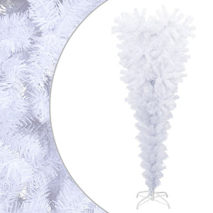 NNEVL Upside-down Artificial Christmas Tree with Stand White 120 cm