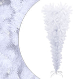 NNEVL Upside-down Artificial Christmas Tree with Stand White 150 cm