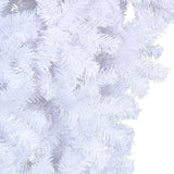 NNEVL Upside-down Artificial Christmas Tree with Stand White 210 cm