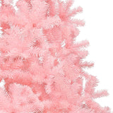 NNEVL Artificial Half Christmas Tree with Stand Pink 120 cm PVC