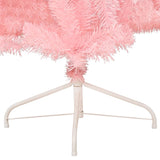 NNEVL Artificial Half Christmas Tree with Stand Pink 120 cm PVC
