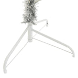NNEVL Artificial Half Christmas Tree with Stand Silver 210 cm PET