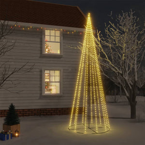 NNEVL Christmas Cone Tree Warm White 732 LEDs 160x500 cm