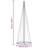 NNEVL Christmas Cone Tree Cold White 732 LEDs 160x500 cm