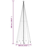 NNEVL Christmas Tree with Spike Warm White 732 LEDs 500 cm