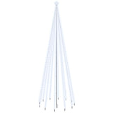 NNEVL Christmas Tree with Spike Cold White 732 LEDs 500 cm
