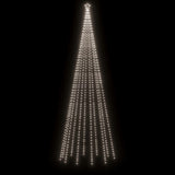 NNEVL Christmas Tree with Spike Cold White 732 LEDs 500 cm