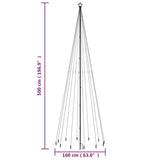 NNEVL Christmas Tree with Spike Blue 732 LEDs 500 cm