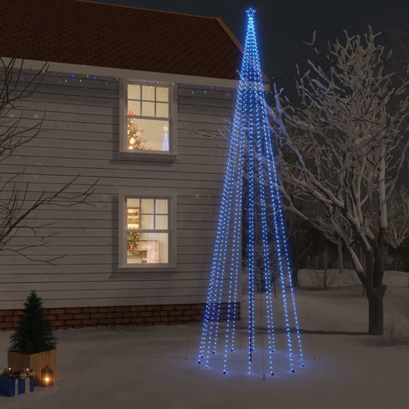 NNEVL Christmas Tree with Spike Blue 1134 LEDs 800 cm