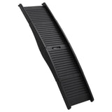NNEVL Folding Dog Ramp Black 153x40x12.5 cm Plastic