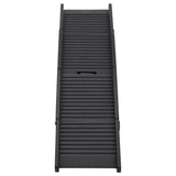 NNEVL Folding Dog Ramp Black 153x40x12.5 cm Plastic