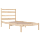 NNEVL Bed Frame Solid Wood Pine 90x190 cm 3FT Single