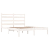NNEVL Bed Frame White Solid Wood Pine 180x200 cm 6FT Super King