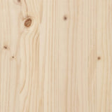 NNEVL Bed Frame Solid Wood Pine 135x190 cm 4FT6 Double