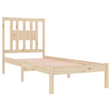 NNEVL Bed Frame Solid Wood 90x190 cm 3FT Single