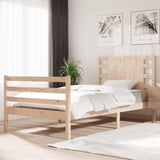 NNEVL Bed Frame Solid Wood Pine 92x187 cm Single Bed Size