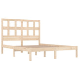 NNEVL Bed Frame Solid Wood Pine 180x200 cm 6FT Super King Size