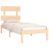 NNEVL Bed Frame Solid Wood 90x190 cm 3FT6 Single