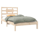 NNEVL Bed Frame Solid Wood 92x187 cm Single Bed Size