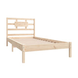 NNEVL Bed Frame Solid Wood 92x187 cm Single Bed Size