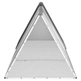 NNEVL Rabbit Cage Anthracite 302.5x80.5x71 cm Galvanised Steel