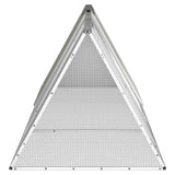 NNEVL Rabbit Cage Grey 302.5x80.5x71 cm Galvanised Steel