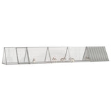 NNEVL Rabbit Cage Grey 504.5x80.5x71 cm Galvanised Steel