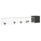 NNEVL Chicken Cage Anthracite 600x91x100 cm Galvanised Steel