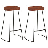 NNEVL Gavin Bar Stools 2 pcs 50x40x78 cm Solid Wood Mango