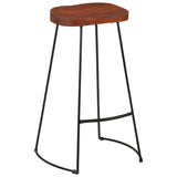 NNEVL Gavin Bar Stools 2 pcs 50x40x78 cm Solid Wood Mango