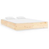 NNEVL Bed Frame Solid Wood 183x203 cm King Size