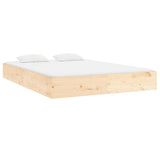 NNEVL Bed Frame Solid Wood 183x203 cm King Size