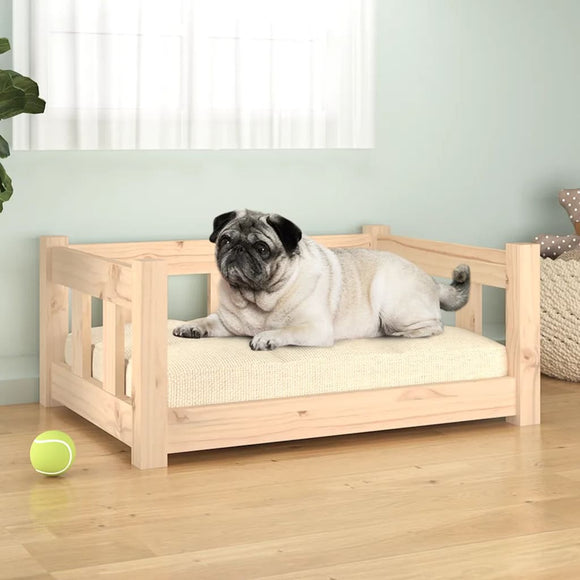 NNEVL Dog Bed 65.5x50.5x28 cm Solid Wood Pine
