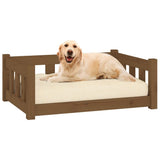 NNEVL Dog Bed Honey Brown 75.5x55.5x28 cm Solid Wood Pine