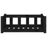 NNEVL Dog Bed Black 75.5x55.5x28 cm Solid Wood Pine