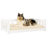 NNEVL Dog Bed White 95.5x65.5x28 cm Solid Wood Pine