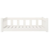 NNEVL Dog Bed White 95.5x65.5x28 cm Solid Wood Pine