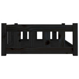 NNEVL Dog Bed Black 95.5x65.5x28 cm Solid Wood Pine
