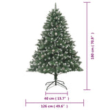 NNEVL Artificial Christmas Tree with Stand 180 cm PVC