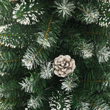NNEVL Artificial Slim Christmas Tree with Stand 180 cm PVC