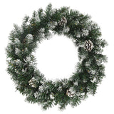 NNEVL Christmas Wreath with LED Lights Green 45 cm PVC
